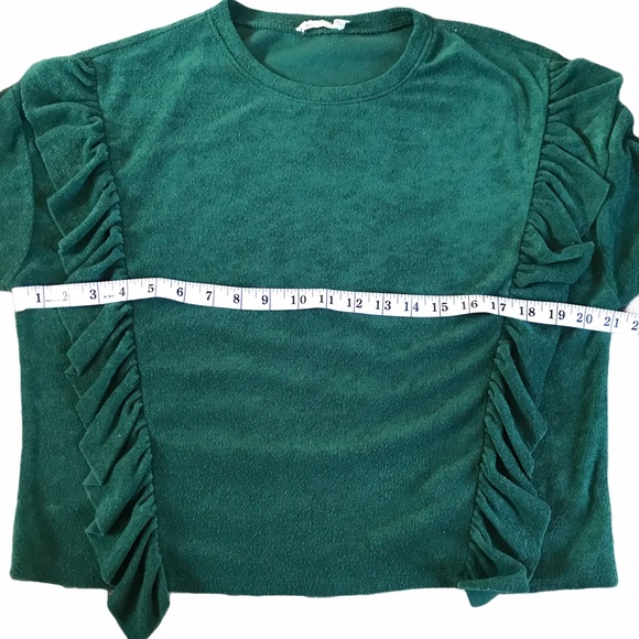 Chloe & Katie Green terry cloth long sleeve - Picture 3 of 8